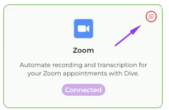 Disconnect Zoom